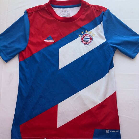 adidas Other - Kids Adidas 2022-23 Bayern Munich adidas Pre-Match Shirt Kit EPL Futbol Soccer